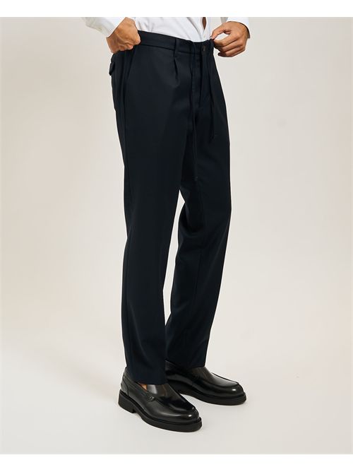 Michael Coal trousers with pleats and braces MICHAEL COAL | MCDEN3616016